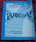 Answer Key for Workbook & Lab Manual - Arriba, Fourth Edition